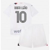 Fotballdrakt Barn AC Milan Rafael Leao #10 Bortedraktsett 2023-24 Kortermet (+ Korte bukser)